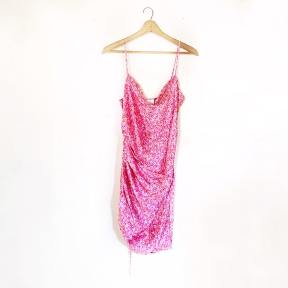 cinq a sept Astrid Ditsy Silk mini Slip Dress NWT - Picture 3 of 8